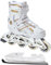 Raven Pulse Inline Skates Inliner für Kinder und Erwachsene OPTIONAL 2in1 mit Schlittschuhen verstellbar (White/Gold mit Kufen, 37-40 (23,5-26cm))
