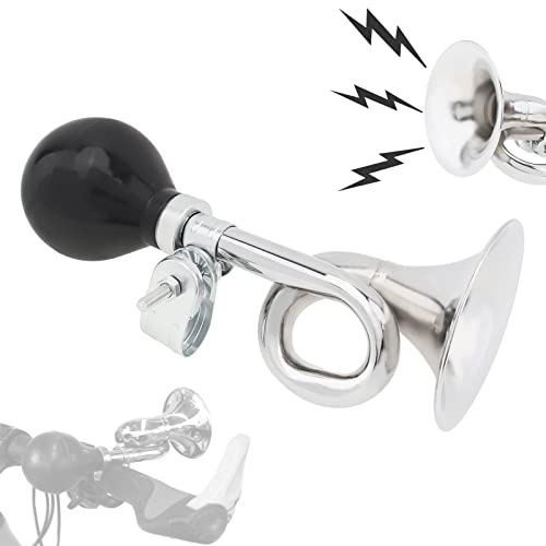 Tobefore Bicycle Bugle Retro Horn Loud Bike Snail Air Horn Metal Classic Vintage Bike Horn pour Guidon de vélo de 22 mm pour VTT, vélo de Montagne, vélo de Route et Autres véhicules