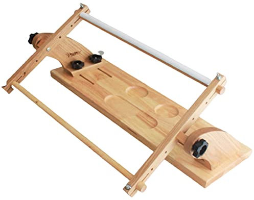 Stickständer, Verstellbarer Stickständer aus Holz mit drehbarem Lappenrahmen â€“ ideal für Kreuzstich-, Gobelin- und Heimwerker-Nähprojekte.