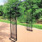 ARtsim Rosenbogen Metall Torbogen Gartenbogen aus Eisen Rankhilfe Rosengitter für Kletterpflanzen Rankbogen groß Schwarz 140cm 180cm 220cm 340cm 300cm breit (Color : Schwarz, Size : 220cm x 230cm)