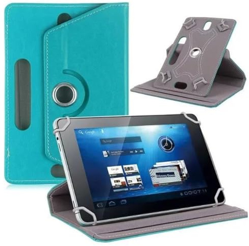 Ytaland Custodia universale per Doogee U10/U9/Whitedeer/Wqplo Tablet 10, Compatibile con Sgin Tablet 10.1/Facetel/Yestel, Magnetica Cover in Pelle PU per 10 Pollici (Blu)
