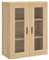 Annlera Hängeschrank Wandschrank aus Holzwerkstoff Küchenschrank Lagerschrank Schwebeschrank Beistellschrank Vielseitiger Organizer Badschrank Eleganten Design Sonoma-Eiche 69,5x34x90 cm