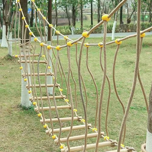 Outdoor Balance Swing Bridge, Kids Climbing Bridge, Suspension Bridge, Kindergarten Physical Fitness Training Equipment, Rope Bridge for Children(Size:6m)