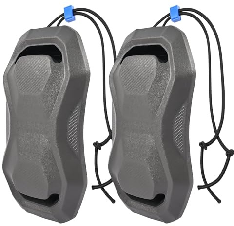 OICCTBF 2Pcs Boat Fenders Boat Bumpers for Docking with Nylon Rope for Edge or Side, Boat Dock Bumpers Fender,Marine Fender Guard for Yachts, Sailing Dinghies, Bass Boats Accessories (Gray)