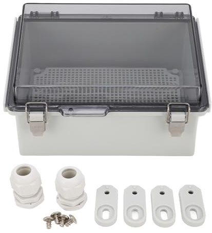 Sonew [titre]Boîte de Jonction en Plastique, Boîtier à Charnière avec Couvercle Transparent
