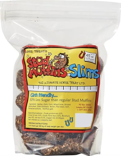 Stud Muffins S1045 Stud Muffins Slims Horse Treats, 45 Oz Bag
