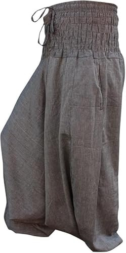 SHOPOHOLIC MODE Aladdin haremsbyxor boho säckiga byxor lös passform yoga hippie kläder