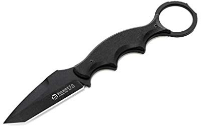 Maserin 02MA022 Neck Line 921/T Fahrtenmesser, Schwarz