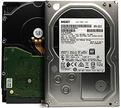 HGST Ultrastar 7K6000 HUS726060ALE610 (0F23001) 6 TB 7200 U/min 128 MB Cache SATA 6,0 Gbit/s 3,5 Zoll Enterprise Festplatte (Generalüberholt)