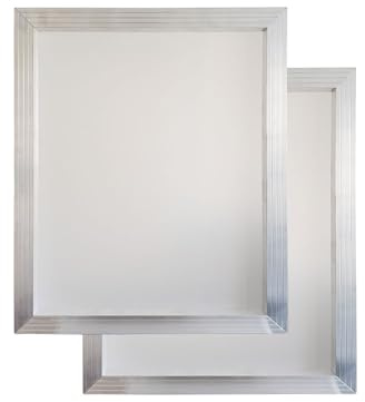 YLZ Aluminum Silk Screen Printing Screens 16 x 20 Inch Frame-110 White Mesh (2 PC)