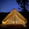 TentHome Outdoor Zelt Sterngucker Campingzelt Wasserdicht Familienzelt mit stehhöhe Dachfenstern Schornsteindurchgang Baumwoll-Segeltuch Tipi Indianerzelt für 6-12 Personen 5M