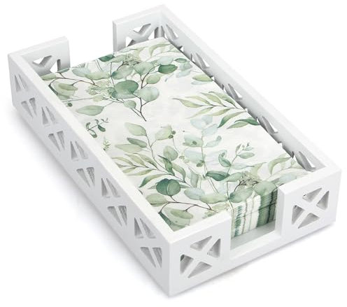 Guest Towel Holder for Bathroom Napkin Holder Wooden Paper Hand Towel Tray