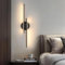 Mckalen Applique da Parete Interno Moderno Nero, 24W 2700LM Lampada da Parete LED 60CM, Applique Camera da Letto LED in Alluminio per Soggiorno Scale Corridoio, Luce Calda 3000K