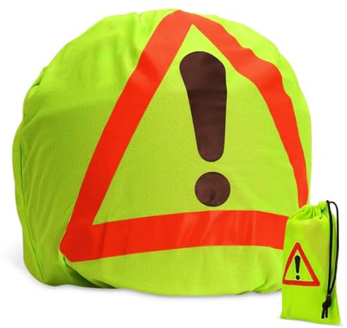 JWDMHSJ Warndreieck Motorrad, Motorrad Warndreieck Warndreieck Kfz Pannendreieck Motorradhelm Helmbeutel, für Unfallsicherung Warnsignal Unfallstelle Gefahrenstellen Kennzeichnung (grün)