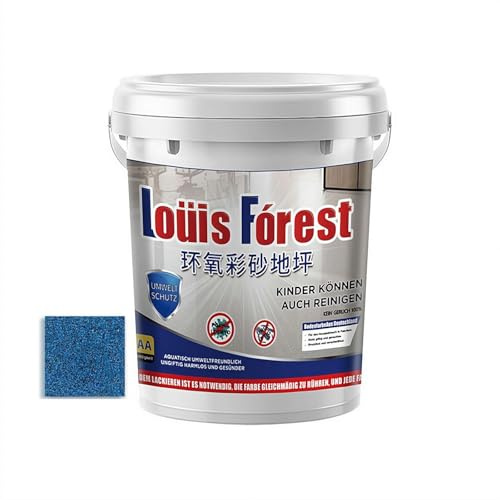 Rivestimento per pavimenti a resina epossidica effetto marmo lucido, rivestimento per pavimenti in resina epossidica Louis Forest, vernice per pavimenti impermeabile a base d'acqua, vernice per
