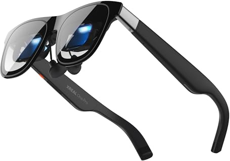 XREAL One Pro AR Gafas con Chip X1,Real 3D Lentes XR Nativo 3DoF, Óptica X-Prism, 57° FOV, Pantalla HD 171 y 120 Hz, Lentes AR con iPhone17/16/15,SteamDeck,ROG,Mac PC, Android iOS, L (IPD 66–75mm)