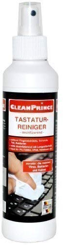 CleanPrince Tastaturreiniger 250ml antibakteriell desinfizierend Fingerabdruck Tastaturen Büroreinigung Reiniger reinigen Rückstände Abdrücke säubern Büropflege