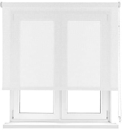 VIEWTEX | Estor Enrollable Screen Grado de Apertura 5% Blanco 135 X 250cm | Aislante térmico | Translúcido | Fabricado en España | Garantia 5 años