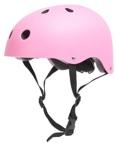 Adult Bike Helmet Adjustable Cycling Helmet for Skiing Skating Roller Skateboarding Protection Pink
