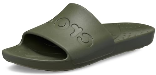 Crocs Mens Slides, Army Green, 11 UK Men