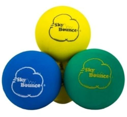 Sky Bounce Handbälle aus Gummi für Freizeit-Handball, Stickball, Racquetball, Fangen, Apportieren und viele weitere Spiele, 6 cm, Sortiert, 12 Stück