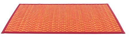 Biancheriaweb - Bambusteppich unifarben 50x200 rot