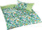 Bettwaesche-mit-Stil Mako Satin Kinderbettwäsche Dschungel Faultier AFFE Löwe (Grün, 135x200 + 80x80 cm) 100% Baumwolle