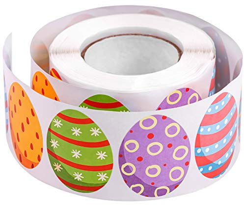 500 Pieces Easter Stickers Happy Easter Eggs Roll Stickers Assorted Easter Theme Bunny Stickers Self-Adhesive Decorative Stickers for Kids Party Supplies