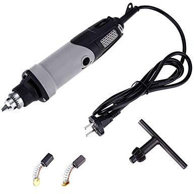 Amoladora de matriz, amoladora de matriz eléctrica de 400 W Taladro eléctrico Amoladora recta Mini taladro eléctrico 6 posiciones Herramienta giratoria de velocidad variable 220 V Enchufe de la UE