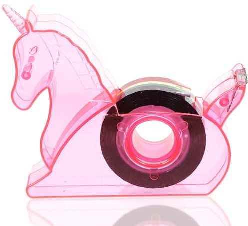 Operitacx Dérouleur de ruban adhésif, distributeur de ruban adhésif, pour, fournitures de bureau, licorne