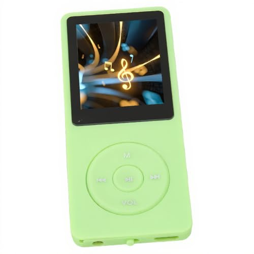 8 GB MP3 MP4-spelare, Bärbar Musikspelare med 1,8 TFT HD-skärm, Sports Music Player med Hörlurar för Promenader/jogging/träning, 64 GB Utbyggbar, 30H Uppspelning (Grön)