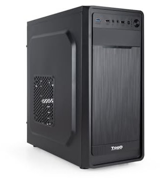 TOOQ TQC-5701U3C-B - Caja Semitorre ATX/MicroATX/Mini-ITX, 1xUSB 3.0, 2xUSB 2.0, Audio HD, 9 Bahías para Discos, Acero, Color Negro