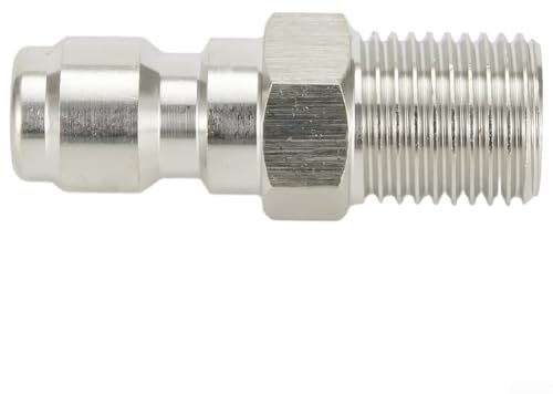 Connettore per idropulitrice a sgancio rapido, connettore maschio da 1/4 di pollice, raccordi per idropulitrice per tubi da giardino ad alta pressione per attrezzature per la pulizia ad alta pressione