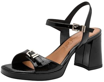 Tamaris Donna sandalo con tacco a blocco nero 38 EU