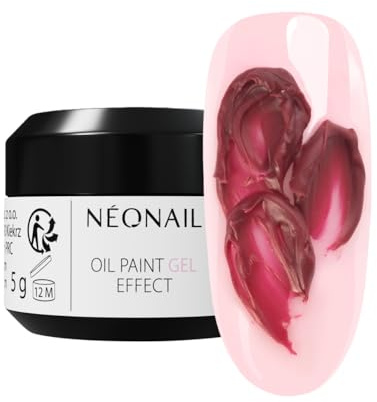 NÉONAIL Oil Paint Gel Effect - Painted Passion - Rot - 3D Skulptur - Nageldesign Gel UV 3D - Aufbaugel Für Gelnägel - Kunstnägel - 3D Nail Art - 5 g