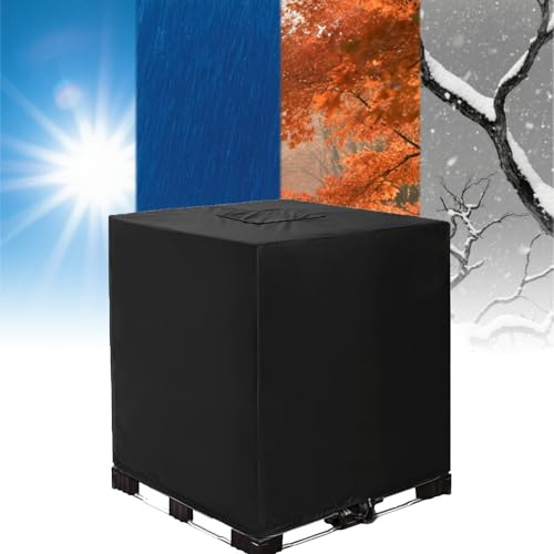Cubierta para Barril De Lluvia De Jardín, Tapa Resistente para Contenedor IBC, Cubierta Impermeable para Tanque De Agua En Exteriores, Cubierta para Contenedor IBC