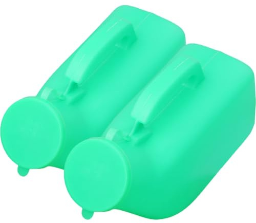 UKCOCO Lot de 2 Urinoirs pour Hommes 1200 Ml, Récipient à Urine Pratique et Portable en Plastique Épais Vert, Bouteille D'urine Réutilisable pour Usage Quotidien, Couleur Aléatoire