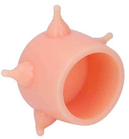 SUNGOOYUE Mangeoire à Lait pour Chaton Mangeoire à Lait pour Chiot en Silicone 10 X 9 Cm Bol d'alimentation Souple Réutilisable avec 5 Tétines pour Chatons Nouveau-nés Chiots Soins Infirmiers