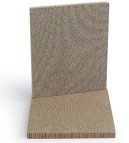Hide & Scratch Cat Scratcher Pad – 2 Pack | Double-Sided Cardboard Refills for Our Scratching Box | Reversible Corrugated Board for Indoor Cats | Toy Mat for Kitten Claw Play & Furniture Protection