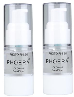 2Pcs Makeup Primer For PHOERA All Matte Oil Free Full Coverage Foundation Base Long Lasting Hydrating Smoothing Moisturizing Makeup Base Matte Face Foundation Primer (#2pcs 18ml)