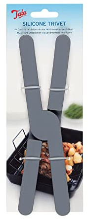 Tala Silicone Trivet in Grey colour, Heat resistant up to 240 degrees and ideal for Protecting work surfaces from hot pans, Perfect to use with Non-stick cookware, Dishwasher safe