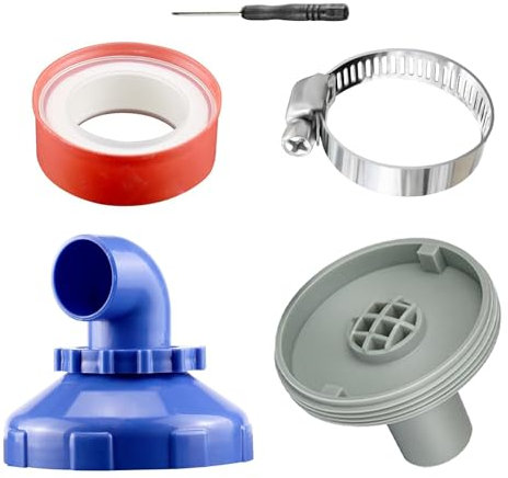 YJSDDNTY Boquilla de entrada para piscina de 32 mm, giratorio 360°, juego de boquillas para piscina, boquilla de salida de piscina con accesorios de conexión de piscina, diámetro de 32 mm, juego de