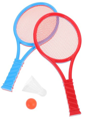 POPETPOP Ensemble Raquettes De Tennis en Plastique pour Enfants avec 2 Balles Jouets d'exercice ExtéRieur pour GarçOns Et Filles Taille AdaptéE pour DéButants Et Jeux en Plein Air