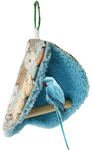 De Pájaro Cálido - Y Esponjoso Escondite, Tienda Colgante para Interiores | Cama para Pájaros Cómoda Y, Percha para Acurrucarse Mejora El Ambiente De La Jaula, Loros Pequeños