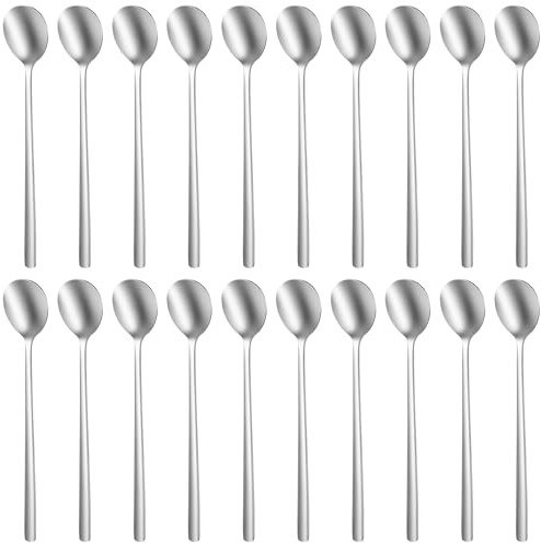 Juego de 20 Cucharas Largas Acero Inoxidable 304 20 x 3 cm