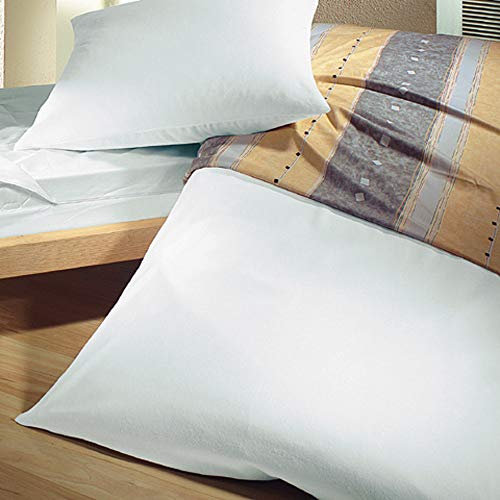 Erwin Müller Kissenschonbezug Molton weiß Größe 40x80 cm