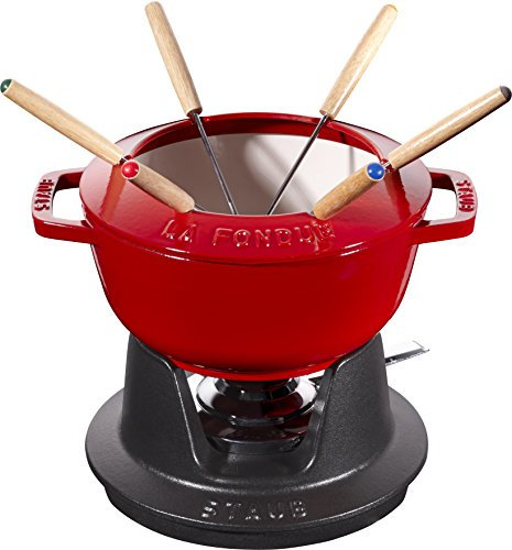 STAUB Fondue Set Cereza Rojo 18 cm