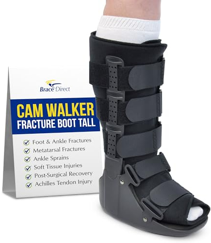 Brace Direct CAM Walker Boot - Tall Orthopedic Walking Boot for Fracture, Sprained Ankle, and Injury Recovery (X-Small - US Shoe Size Men 3-4 / Women 4-6 / Youth 3-4)