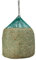 Kerbl Heunetz für Rundballen zum Aufhängen (Maschenweite 4,5 x 4,5 cm, ø 150 cm/Höhe 180 cm, Farbe grün, engmaschiges Futternetz, für Pferde, Verlängerung der Fresszeiten) 321606