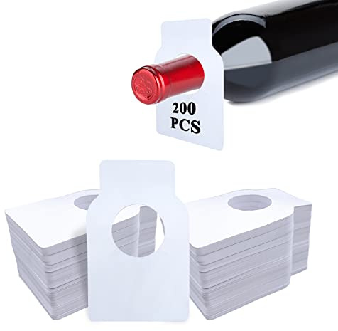 200 Pezzi Etichette per Bottiglie, Etichette per Bottiglie di Cantina, Etichette di Vino Etichettatrice, per Cantina/Appassionato di Vino/Collezionista